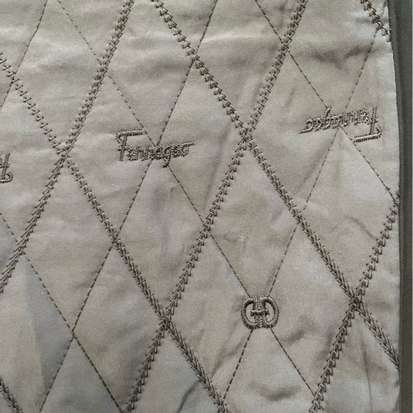 Rare vintage quilted  pant size 4 Korea GG Ferragoo Burberry line Boss Plus - Picture 5 of 8